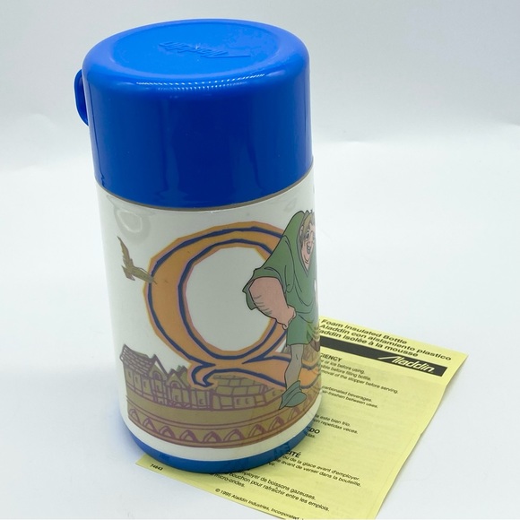 NWT Vintage 1995 Disney Hunchback of Notre Dame Quasimodo Aladdin Thermos - Picture 4 of 9